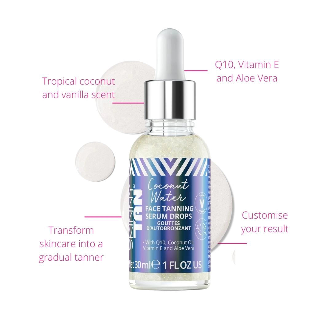 Coconut Water Face Serum Tanning Drops 30ml